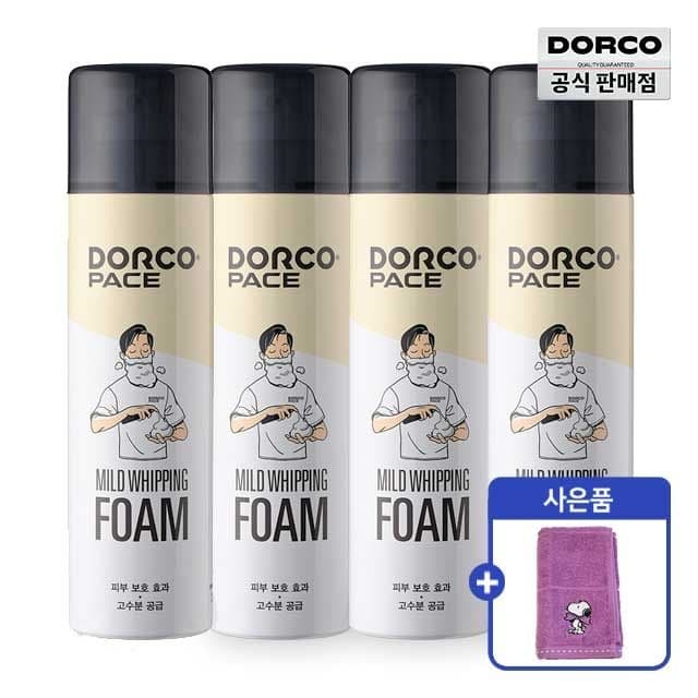 도루코 페이스 쿨 크러쉬 쉐이빙폼 대용량 250ml 4개