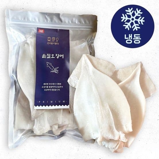 롯데온) 개별 포장 급냉 손질 오징어 1kg 4~6미 내외 14,120원