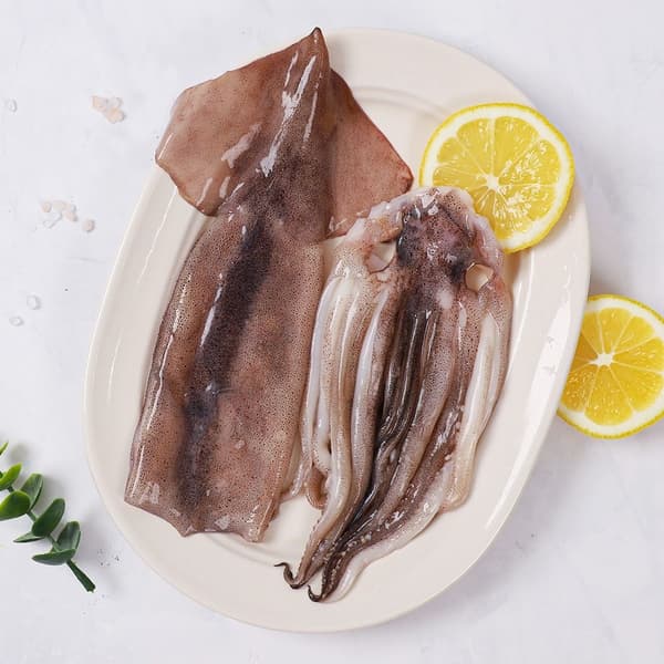 롯데온) 자연산 손질오징어 통오징어 2미(220g) x 5팩 총 10마리 15960원 무배