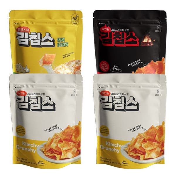 롯데온) 더다믐 김칩스 오리지널4봉 10900원