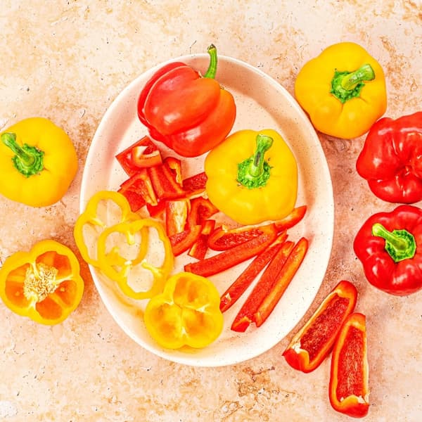 온누리굿데이) 파프리카 빨강 노랑 2kg 가정용 8960원 무배