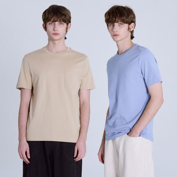 롯데온) 베이직하우스 1+1 면20수 반팔티 8,910원