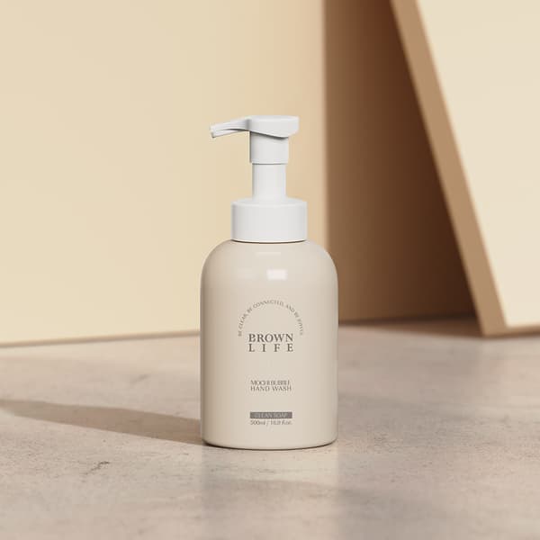 네이버 브라운물티슈스킨케어) 브라운 핸드워시 500ml 대용량 저자극 모찌 버블 1+1 6,900원