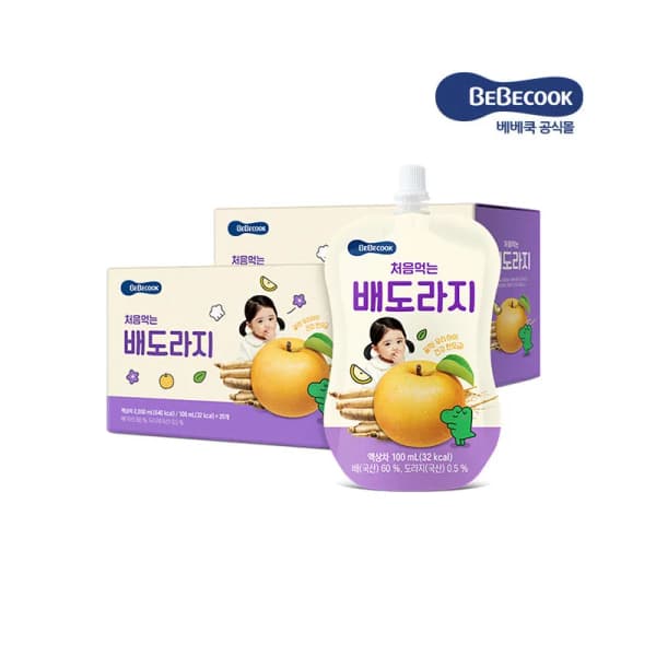 알리) 베베쿡 배도라지 6박스(120팩) 61,704원 (팩당 514원)+워터박스 1박스 증정 무배