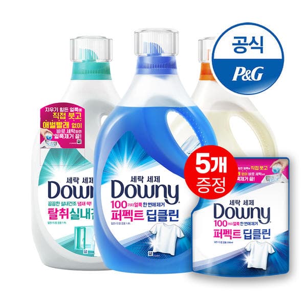 11번가) 다우니 프레시클린 세제 리필용 1.4L 4개+증정 1L 28,980원