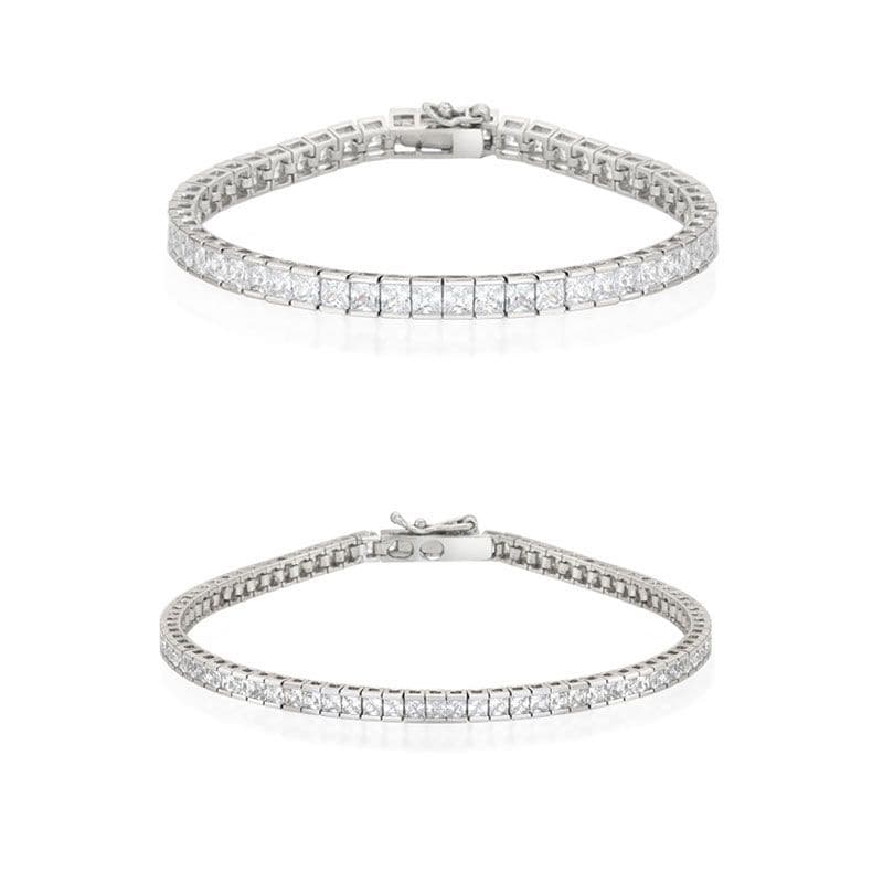롯데온) 티르티르 2mm/3mm 패션화이트 테니스 팔찌 24,220원
