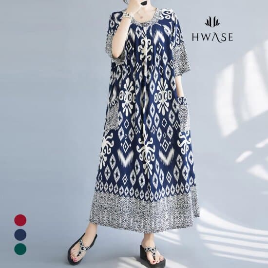 GS샵) 화세 엔틱무드 롱커버원피스 ~77까지 19,900원 무배