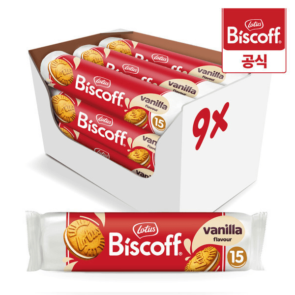 11번가) 로투스 비스코프샌드 바닐라 150g x 9개 17,990원 무배