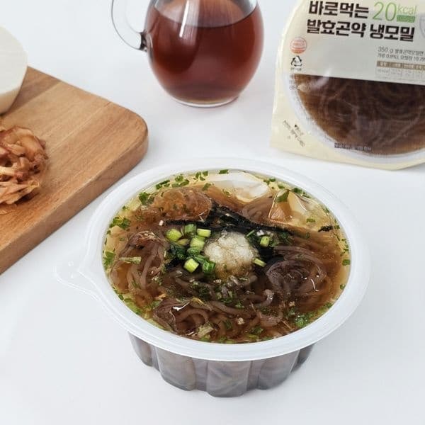 롯데온) 발효곤약 냉모밀 350gx4개 14550원
