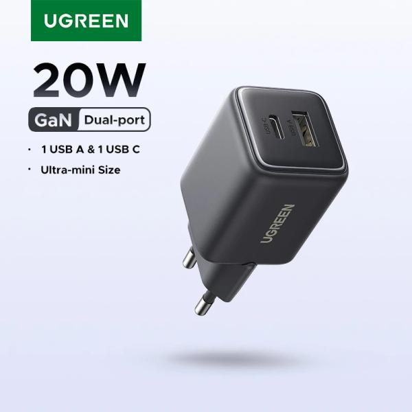 UGREEN 20W GaN 미니 USB C 휴대폰 충전기($6.08/무료)