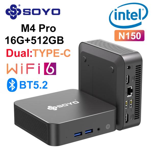 미니PC) SOYO N150($93/무료),SOYO M4PLUS($89.8/무료)FIREBAT AK2 Plus($76.4/무료)