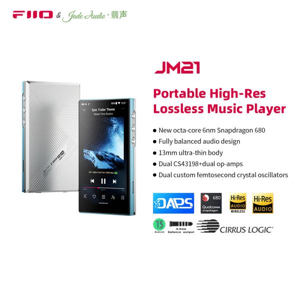 FiiO JM21 안드로이드 13 고해상도 음악 플레이어($117/무배)