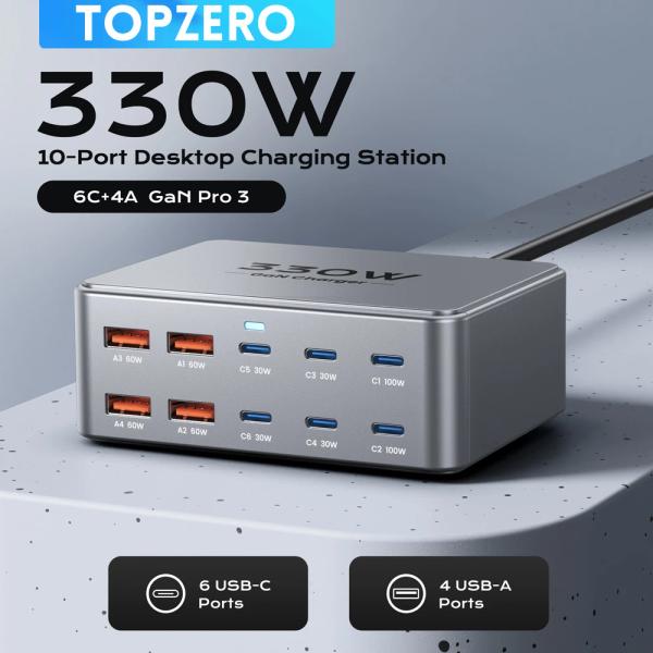 330W USB C GaN 충전기 ( $14.52/무배)1