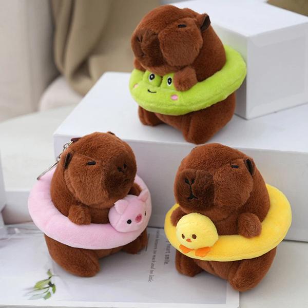 귀여운 여름 스타일 Capybara 펜던트 플러시 장난감 인형 가방 장식품($3.49/배송$0.99)
