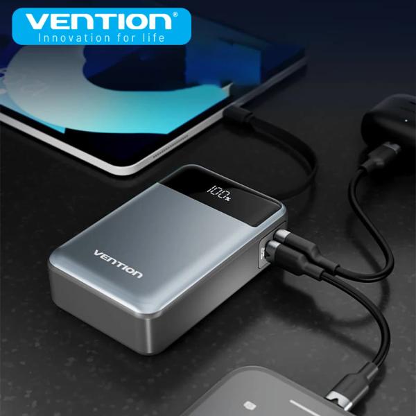Vention 보조베터리 20000mAh 65W PD 고속 충전기($52.49/무료)