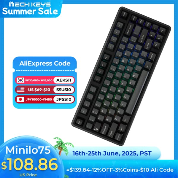 바밀로 minilo75 HE 8k 자석축 키보드 (98.35$/무료) 외 1