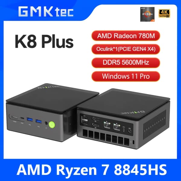 GMKtec K8 8845HS($200/무료) GMKtec M5 5825U($107/무료)