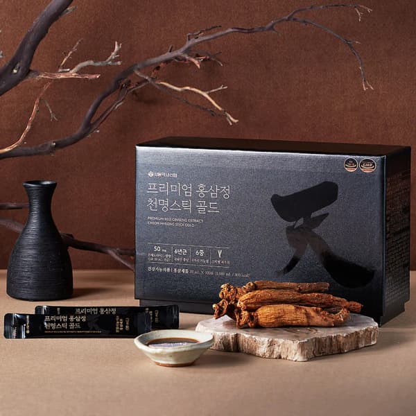프리미엄 홍삼정 천명스틱 골드 100포 대용량 (68,660원 / 무배)