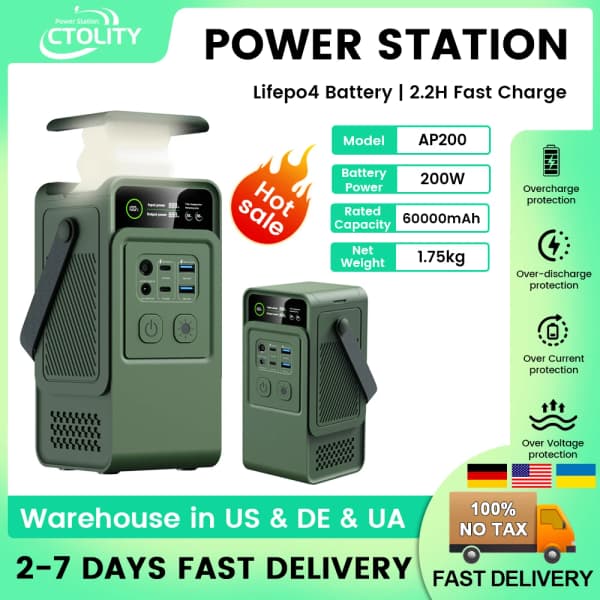 CTOLITY AP200 인산철 보조배터리(73.48달러/무료배송)