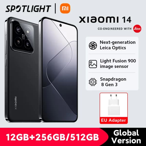 글로벌 버전 샤오미 14, 스냅드래곤8 Gen 3 스마트폰 1.5K 6.36 인치 AMOLED 디스플레이, IP68 NFC 50MP 라이카 카메라, 90W 하이퍼차지1