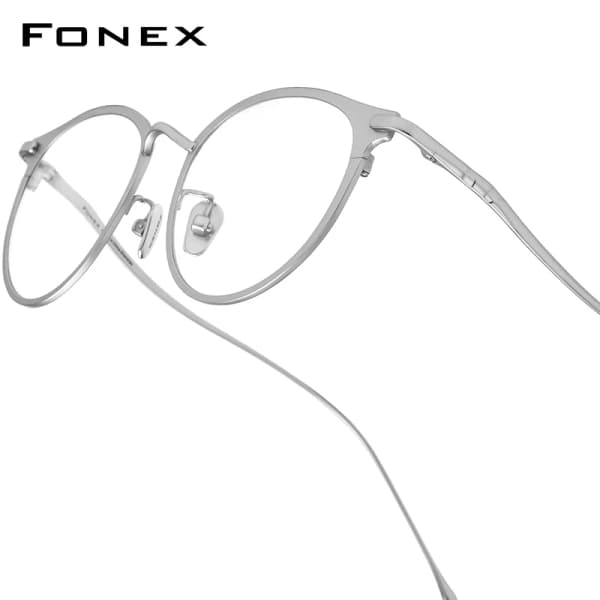 FONEX 티타늄 합금 초경량 레트로 라운드 안경테($20.68 /무료)