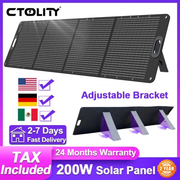 CTOLITY 200W 접이식 태양광패널(78.05달러/무료배송)