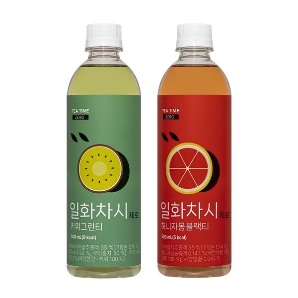일화차시 제로 허니자몽블랙티 / 키위그린티 500ml 24개 임박 (5,900원/무료)11