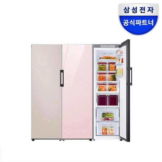 삼성전자 비스포크 3도어 냉장고 김냉세트 RR39A7695AP RZ32A7665AP RQ32C76A2AP 1017리터 (카드 2,190,000원/무료)3