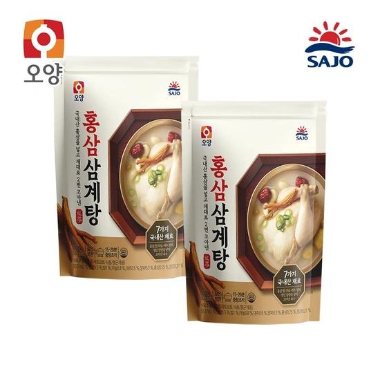 사조 홍삼 삼계탕 800g X 4팩 (26,640원/무료)