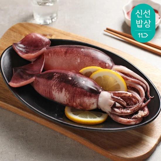 국내산 손질 통 오징어 250g(2미) 3팩 (14,070원/무료)
