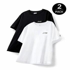 지프 루즈핏 반팔티셔츠 2팩 블랙+화이트 (22,970원/무배)2
