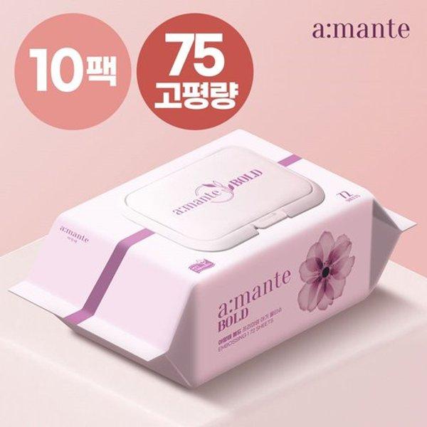 아망떼 프리미엄 두꺼운 75gsm고평량 물티슈 72매 10팩 (9,900원/무배)