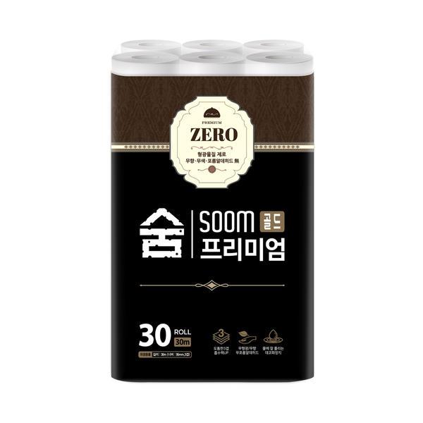 숨 프리미엄 골드 제로 3겹 30m 30롤 (10,900원/무료)1