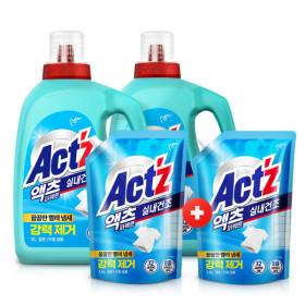 액츠 퍼펙트 실내건조 세탁세제 3L 2개 +1.5L 2개 +메가커피 아아 기프티콘 (19,380원/무료)