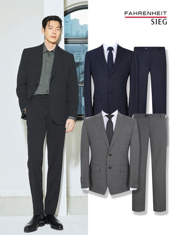 데님라이크 투톤 정장 세트 (74,800원/무료)