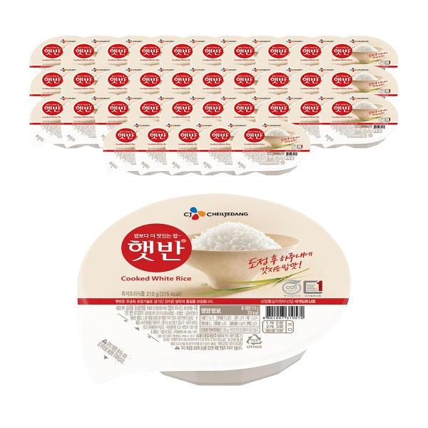햇반 210g 36개 (28,900원/무료)