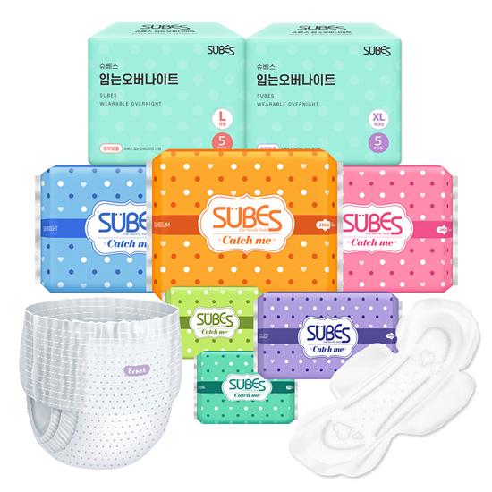 슈베스 생리대 체험구성/세트구성 전라인 특가전 (3,700원/무배)