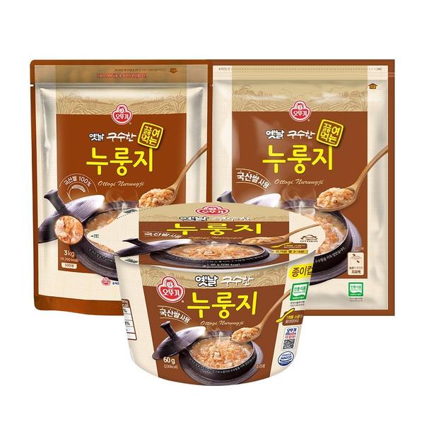 오뚜기 옛날 구수한 누룽지(용기) 60g 16개 (20,770원/무배)