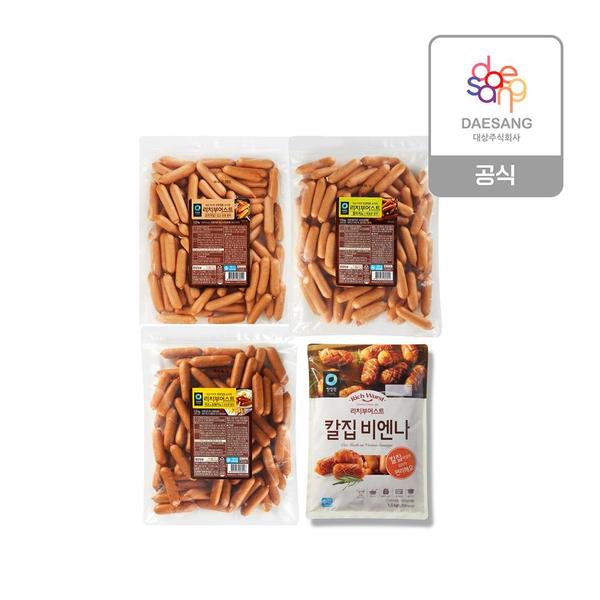 청정원 육즙가득 리치부어스트 1.5kg 4종 x 4개 (토스퀵계좌 61,960원/무료)1