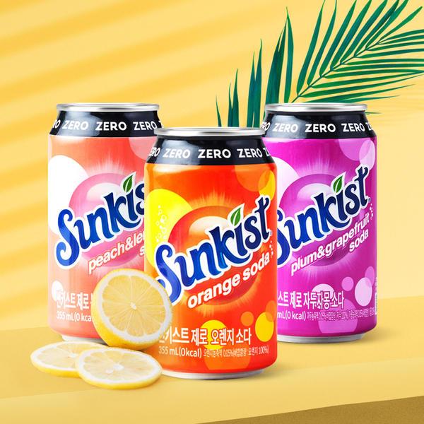 썬키스트 소다 제로 355ml 24캔 3종(11,540원/무료)
