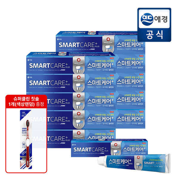 2080 스마트케어 치약 플러스 190g 10개 (9,110원/무배)