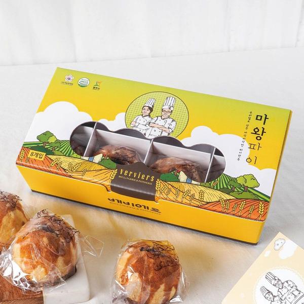 빵지순례 제과 명장 베비에르 마왕파이 8개입 / 보리담은 찰보리빵 30개입(9,360원/무배)16