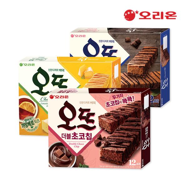 오리온 오뜨 더블초코칩12p+치즈12p+쇼콜라12p (13,370원/무료)