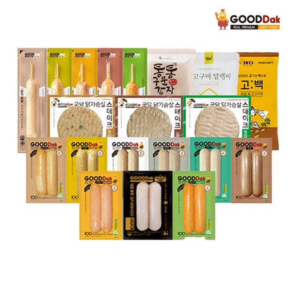 굳닭 닭가슴살 핫바 오리지널 70g x 20개 (23,690원/무료)