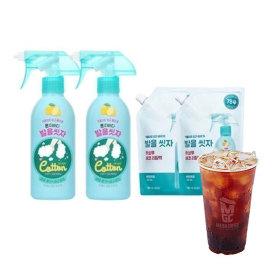 온더바디 코튼풋 발을씻자 풋샴푸 레몬향 본품 385ml 2개+ 레몬향 리필 500ml 2개 +사은품)메가 아메리카노 유클 (15,900원/무료)