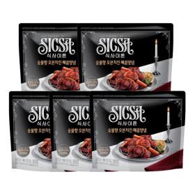 식사이론 숯불향 오븐치킨 매콤양념 330g 5개 (21,510원/3,500원)