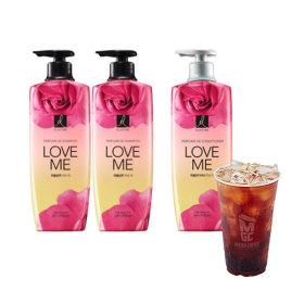엘라스틴 퍼퓸 러브미 샴푸 600ml 2개+컨디셔너 600ml + 메가커피 아메리카노 증정 (u클럽 14,900/무료)1