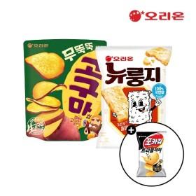 오리온 무뚝뚝 고구마칩(56g) 10개 + 뉴룽지 오리지널(75g) 10개 (22,000원/무배)2