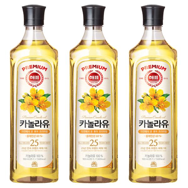 카놀라유 900ml 3개 (10,400원/무료)
