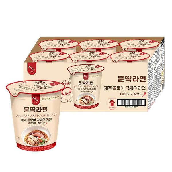 올레마켓 제주 돌문어 딱새우 문딱라면(6개입) x 2박스 (12,160원/무료)